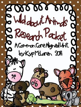 Preview of Wild About Animals - Common Core Research Pack