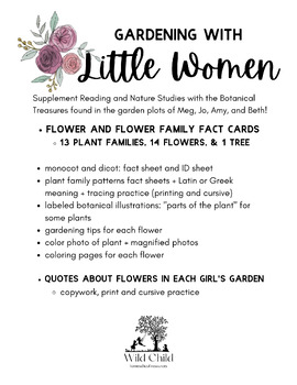 Preview of Wild About Literature: Learn about plant families and plan a garden