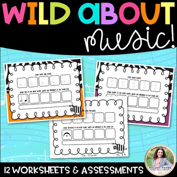 Music Worksheets: Wild About Music Set 2: Accidentals, Articulation, & More!