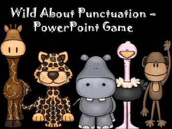 Preview of Wild About Punctuation PowerPoint Game
