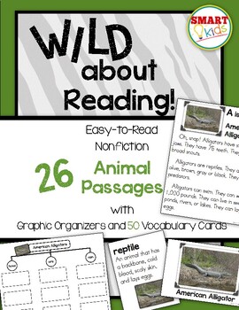 Preview of Wild About Reading: 26 Nonfiction Animal Passages UPDATED