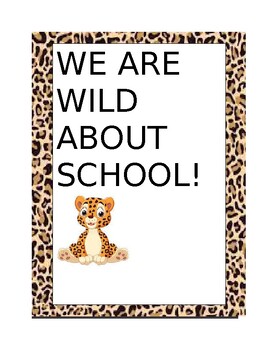 Preview of Wild About School Template