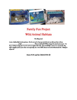 Preview of Wild Animal Habitats Project note