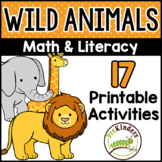Wild Animal Safari Math and Literacy, Zoo Activities Thema