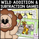 Wild Animals Addition and Subtraction Games Within 10