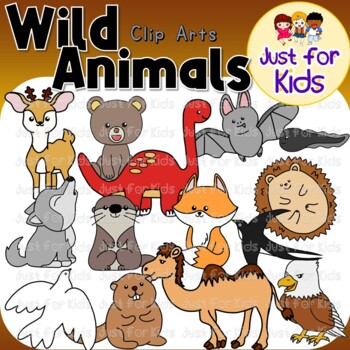 wild animals clipart for kids