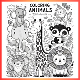 Wild Animals Coloring Pages (FREE)