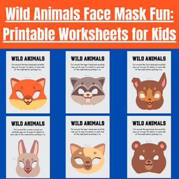 1 Set Paper Masks To Paint Animal Masks To Paint Animal Masks Craft Farm  Animal Masks Cartoon Stickers The Mask Animal Stickers For Kids Graffiti  Chil