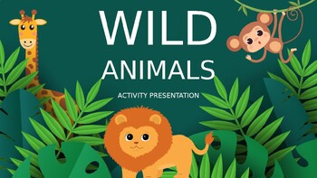 Preview of Wild Animals Game PPT, Preschool Games, Wild animals PowerPoint