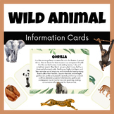 Wild Animals Information Cards