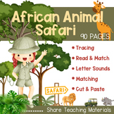 Wild Animals Learning | Word Activities | African Animal |