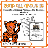 Wild Animals Reading Interest Pack for Beginning Readers