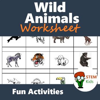 Wild Animals - Reading & Writing worksheet - English ESL Worksheets