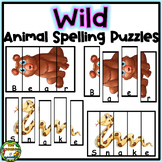 Wild Animals Spelling Puzzles/Zoo Animals Puzzles/Jungle Animals