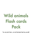 Wild Animals flashcards pack