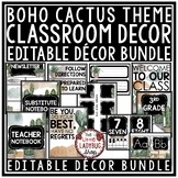Boho Cactus Plants Classroom Decor Newsletter Template Edi