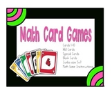 Wild Cards: Jumbo deck, Uno, Match, War, Go Fish, Crazy Eights.