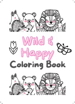 Preview of Wild & Happy Coloring Book