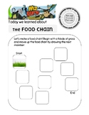 Wild Kratts Food Chain Game Worksheet