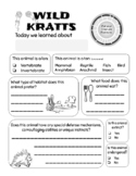 Wild Kratts Student Sheet - Blank