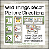 Wild Things Classroom Decor Visual Directions