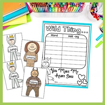 wild things literacy and math activities by deanna jump tpt