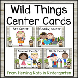 Wild Things Themed Pocket Chart Center Cards