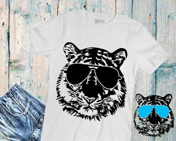 Download Wild Tiger Head Whit Glasses SVG animal african tigers claw zoo football 928S