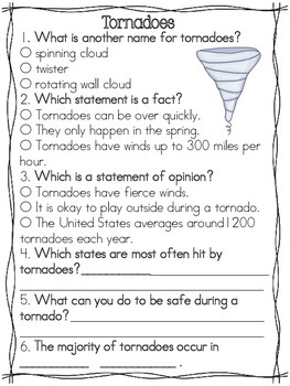 Wild Weather Non-Fiction Pack by Second Grade Facts and Fairy Tales