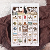 Wild West Bingo - 50 Cards