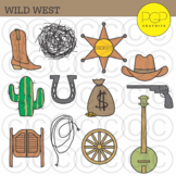 Wild West: Country Western Cowboy Clip Art by PGP Graphics
