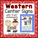 Western Cowboy Center Signs
