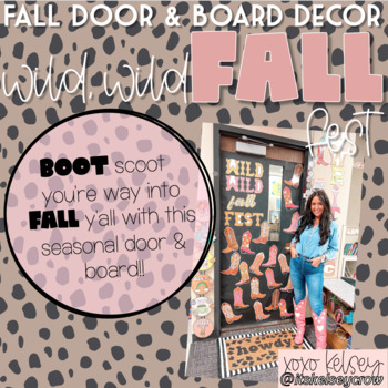 Preview of Wild, Wild FALL Fest // Editable Door & Board Decor