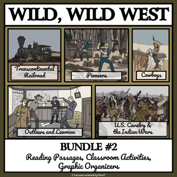 Preview of WILD WEST LIFE BUNDLE #2 - Reading Passages & Activities