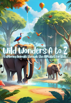 Preview of Wild Wonders A to Z Exploring Animals through the Alphabet for Kids