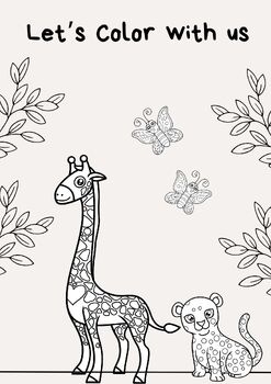 Preview of Wild Wonders Coloring Safari pages