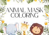 Wild World Animal Mask Coloring Book