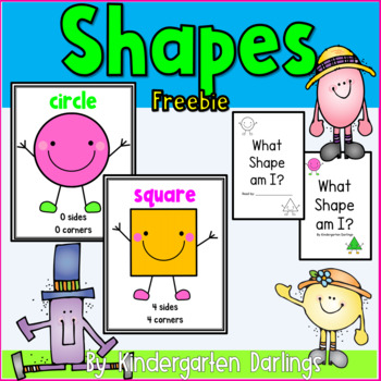 Preview of SHAPE FREEBIE 2-Dimensional Shapes Math and Literacy Unit for Kindergarten