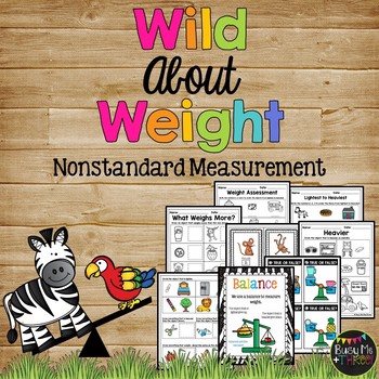 Preview of Nonstandard WEIGHT Measurement Kindergarten Activities and Centers