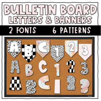 Preview of Wild and Free Bulletin Board Letters and Banners