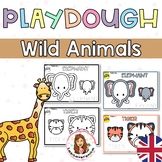 Wild animals Playdough mats. Fine motor. Africa. Safari. Jungle.