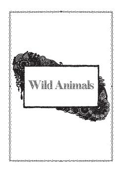 Preview of Wild animals coloring sheet