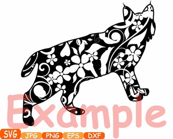 Download Wildcats cat cats mascot Jungle Animal Safari Flower SVG ...