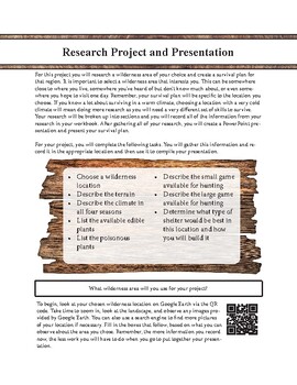 Preview of Wilderness Area Research Project