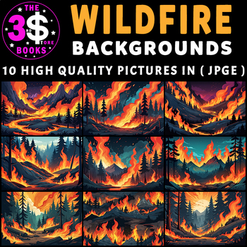 Preview of Wildfire Backgrounds – 1O Pictures
