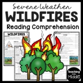 Wildfires Informational Reading Comprehension Worksheet Se