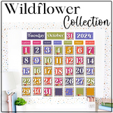 Wildflower Classroom Calendar | Flip Calendar | Morning Ca