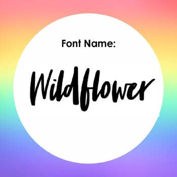 Preview of Wildflower Font