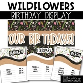 Wildflowers Classroom Decor | Birthday Display - Editable!
