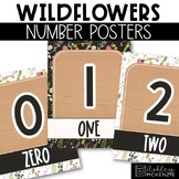 Wildflowers Classroom Decor | Number Posters - Editable!